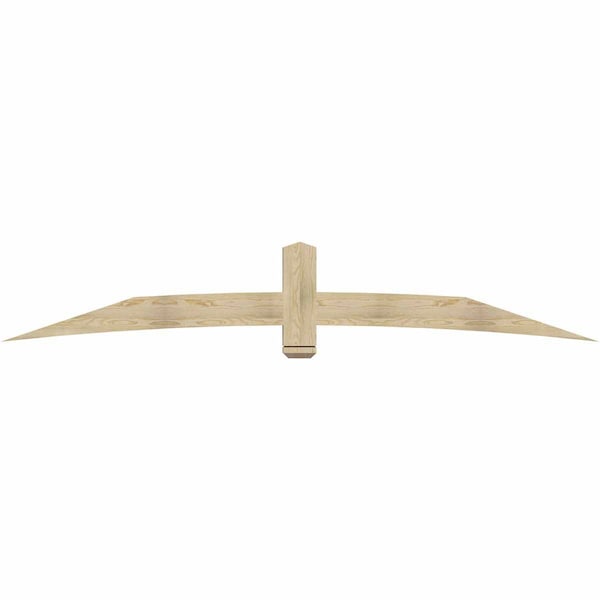 Ekena Millwork Bellingham Rough Sawn Timber Gable Bracket, Douglas Fir, 108"W x 18"H x 4"D x 6"F, 4/12 Pitch GBW108X18X0406BEL00RDF - main